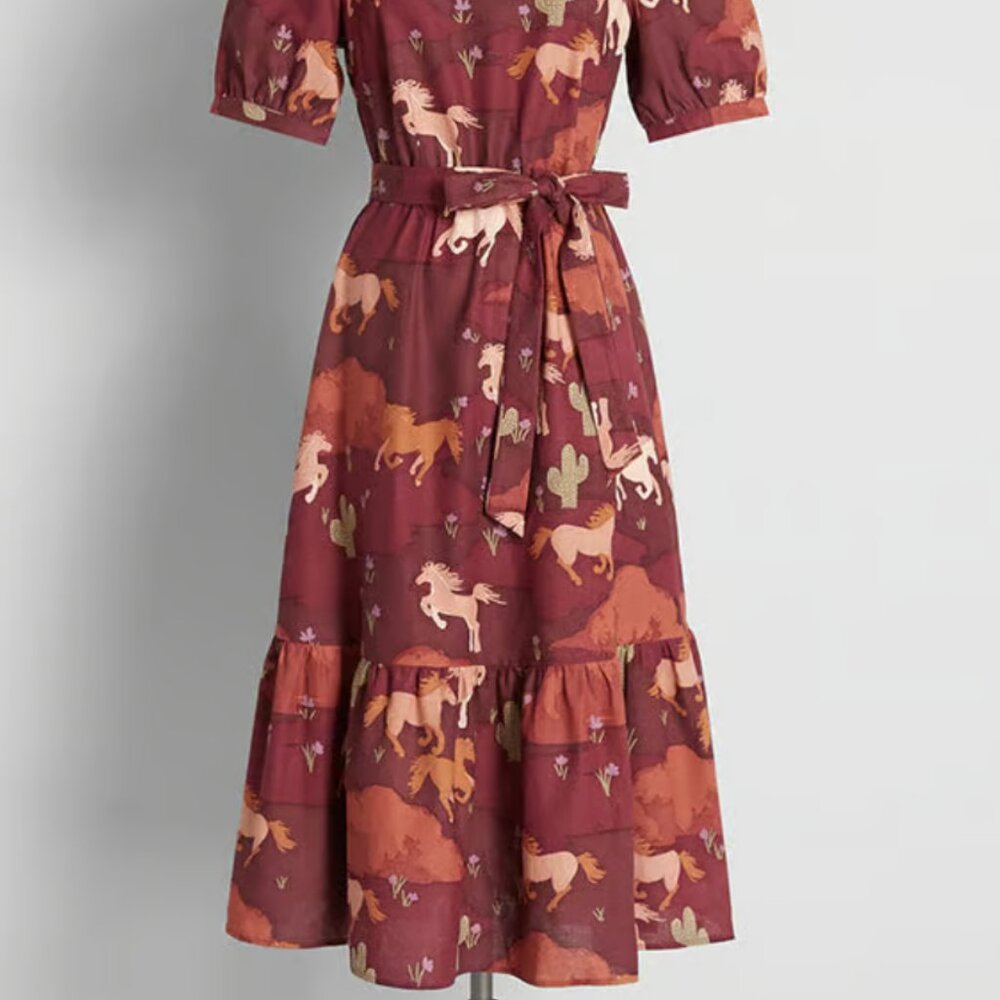 Country Roam, Take Me Home Midi Dress | Modcloth | Princess Highway | Size 12